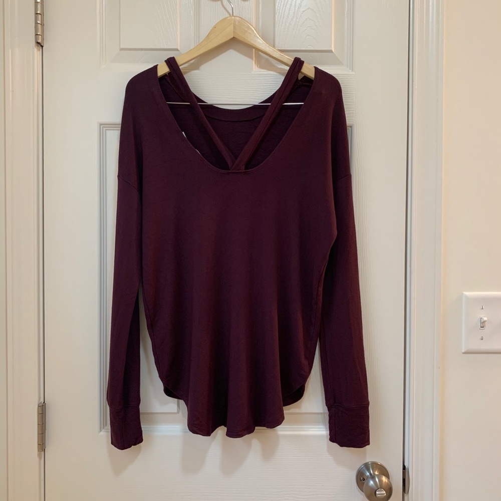Athleta Backtrack Sweatshirt Top | Cassis_6